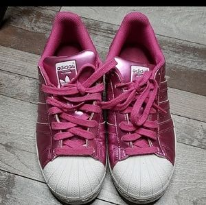 Adidas metallic pink